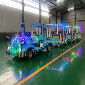 Cheap Amusement Rides OEM Tourist <strong>Train</strong> Price Trackless <strong>Train</strong> Amusement <strong>Train</strong> Ride <strong>Outdoor</strong> - Product Image 4