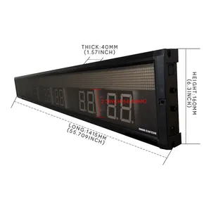 Zhongxiaoxiao Brand 4 Time Zone Clock Multi Zone Clock Led Digital World Clock Display Led Screen