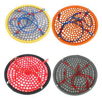 Balançoire Nid d'Araignée en Corde Réglable et Métal Coloré, Personnalisable, pour Enfants et Adultes, Équipement de Trampoline et de Parc d'Aventures Extérieur