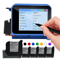 Machine de codage mini certifiée CE 2-12,7 mm, codeur de date portable, encre à séchage rapide, imprimante jet d'encre couleur pour l'emballage alimentaire