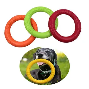 Outdoor Dog Pull Ring Chew Toy Non-Toxic EVA Pet Interactive Flying Disk Puppy Training Toy