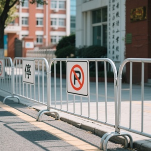 Barrière de contrôle des foules sur mesure, longueur 2 mètres, barricade en acier, assemblage facile, spécifications personnalisées bienvenues pour les événements privés - Product Image 6