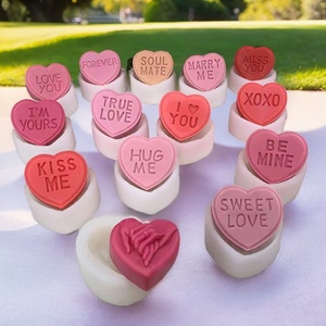 Valentine's Day Gift DIY Handmade <b>Craft</b> Heart Shape Silicone Candle Molds for Wedding Anniversary Candle Making Moulds - Product Image 2