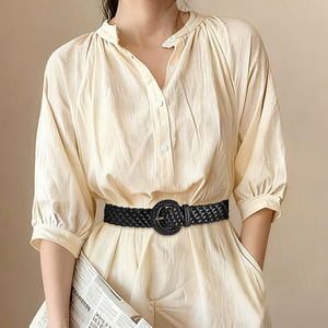 Nuevo Cinturón Trenzado de Cuero PU para Mujer, Cinturón Bohemio Versátil para Vestidos, Abrigos y Camisas Holgadas, Venta al Por Mayor - Product Image 4
