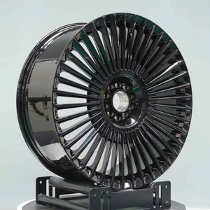 Cerchi Forgiati SYJX-003 Multi-Raggio Nero Lucido 15-26 Pollici per Auto Passeggeri <span class=keywords><strong>Audi</strong></span> Q8 Tesla Model 3 Range Rover Sport BMW Serie 3 - Product Image 1