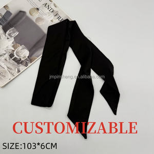 <span class=keywords><strong>LUMI</strong></span> TP-007 Bandeau fin en soie durable et réutilisable, foulards, poignée de sac à main, attaches pour mèches, lot de bandeaux antidérapants pour cheveux de femme - Product Image 2