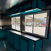 Remolque de Comida Totalmente Equipado de Acero Inoxidable, Carro Móvil Personalizado para Café, Panini, Hamburguesas, Filetes y Hot Dogs