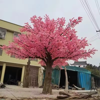 Kirschblüten-Wunschbaum für Innen/Außen, Umweltfreundlicher, Wasserfester, Langlebiger 2,5m Dekorationsbaum, Schönes Landschaftselement