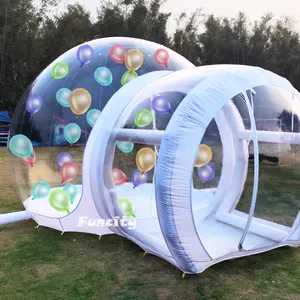 Factory Price Odourless TPU material Inflatable Transparent Dome Clear Inflatable Bubble House for camping