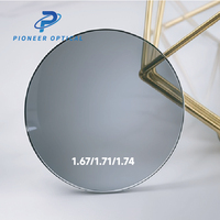 Lentilles optiques Pioneer 1.56 1.60 PGX PhotoGray Photochromiques Anti-reflet HMC Anti-lumière bleue Lentilles optiques à vision simple