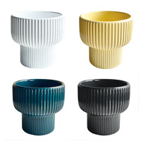 Pots de fleurs en céramique émaillée de jardinière de maison moderne nordique pour le décor de jardin de plantes succulentes d'intérieur et d'extérieur
