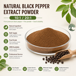 Muestra Gratuita, Suministro al por Mayor, Extracto de <span class=keywords><strong>Pimienta</strong></span> <span class=keywords><strong>Negra</strong></span> Natural de Alta Pureza, Grado Alimenticio, en Polvo, con Proporción 10:<span class=keywords><strong>1</strong></span> 20:<span class=keywords><strong>1</strong></span>, para Suplementos - Product Image 5