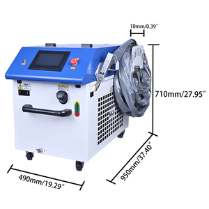 Machine de nettoyage au laser à fibre refroidie par eau 1000W 1500W, nettoyeur laser portable manuel pour l'élimination de la rouille, de la peinture et de l'huile, pour usage industriel - Product Image 3