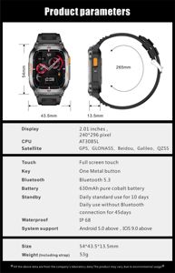 <span class=keywords><strong>Montre</strong></span> connectée QX18 Bracelet 2,01 pouces Écran IPS Étanche IP68 Lecture de musique Réponse aux appels Suivi de la forme physique Réveil Compatible - Product Image 6