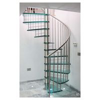 Escalier en colimaçon de style élégant Prima pour villa de luxe, escalier en colimaçon imperméable, poutre en acier personnalisée, escalier en colimaçon moderne