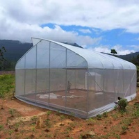 Hete Aanbieding Sri Lanka Enkelspannings Landbouwkas Grote Formaat Zaagtandvormige Kas Bovenventilatie 150/200 micro PE Folie Gegalvaniseerd Staal