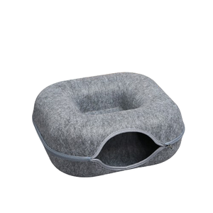 新到货批发隧道猫窝定制标志4季毡方甜甜圈躲猫猫洞 - Product Image 3