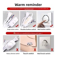 Lampe LED en forme de maïs, douille à vis E27, gradation à trois niveaux, utilisation en jardin, alliage d'aluminium, protection des yeux, sans scintillement, température de couleur 3000K-6500K