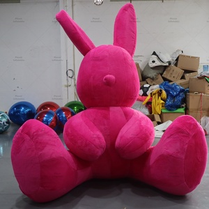 ตุ๊กตากระต่ายเป่าลมขนาดยักษ์สีชมพูสำหรับห้างสรรพสินค้า - Product Image 2
