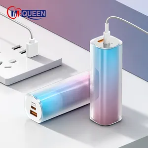 Pd20w bán buôn xách tay ngân hàng điện 5000mAh 10000mAh Li-polymer pin Mini Son môi khẩn cấp nhanh chóng sạc Powerbank