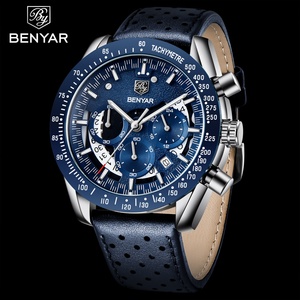 นาฬิกาข้อมือ Benyar 5120 รุ่นเท่ห์ทันสมัยสำหรับผู้ชาย นาฬิกาควอตซ์ขายส่ง มีสินค้าในสต็อก นาฬิกาควอตซ์ผู้ชายราคาโปรโมชั่น - Product Image 3