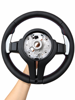 Volant en cuir pour BMW E70 E71 M3 M5 F20 F22 F23 F30 F33 E30 E87 E83 E90 E91 E92 E84 X1 E84 X5 X6 F34 E46 E60 E36 E39