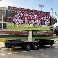 Écran LED rotatif extérieur avec remorque P4 5,12x3,2m, panneau publicitaire mobile pliable couleur pleine, signalétique