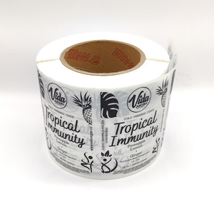 Spot Color Printed Matte Laminate Transparent Waterproof Cosmetic <strong>Labels</strong> in Rolls - Product Image 2