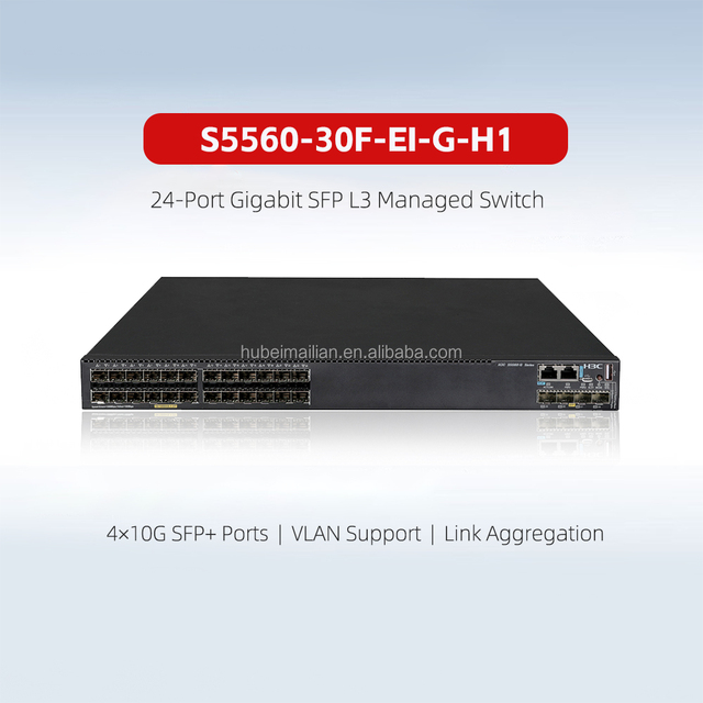 Original H3C S5560-30F-EI-G Layer 3 Ethernet Switch 24 Gigabit SFP 4 10G SFP+ Optical Switch Stock