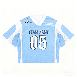 <span class=keywords><strong>Ropa</strong></span> Deportiva de Poliéster de Gran Tamaño con Bordado, Estilo <span class=keywords><strong>Retro</strong></span>, Jersey Americano de Malla Lisa de Alta Calidad - Product Image 1