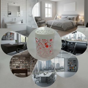 Perles <span class=keywords><strong>d</strong></span>ésodorisantes et assainissantes au gel parfum Rose avec huiles essentielles pour une fraîcheur longue durée – Prix direct usine - Product Image 3