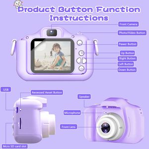 Nueva Cámara Infantil Unicornio, Linda Cámara Digital HD 1080P con Diseño de Caballo, Educativa, Funciona con Batería, Mini Cámara de Juguete para Niños Pequeños - Product Image 6