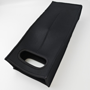 Sac de transport isotherme pour 2 bouteilles de vin, robuste, avec poignée sécurisée, motif lettres, garde les bouteilles protégées, épaissi - Product Image 3
