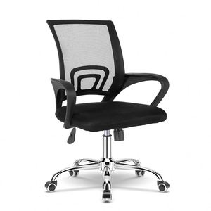 Venta Directa de Fábrica, Silla de Oficina Ergonómica, Cómoda y Económica, Negra, Giratoria, de Malla, para Computadora - Product Image 2