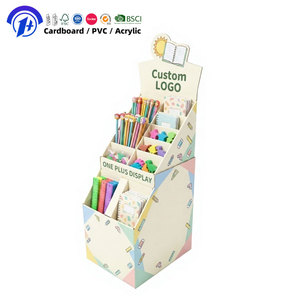 Support de sol en carton personnalisé, recyclable, en carton ondulé, pour la promotion de livres en librairie et <span class=keywords><strong>bibliothèque</strong></span> - Product Image 1