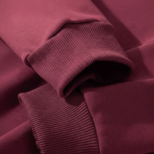 Sweat-shirt ras du cou personnalisé en molleton uni, polyester/coton, coupe courte, délavé à l'acide, de luxe, brodé, pour homme, hiver - Product Image 1