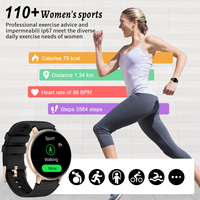 Montre connectée LIGE BW0608 CE pour femmes et hommes, répondre aux appels, tracker de fitness, moniteur de fréquence cardiaque, SpO2, montres intelligentes pour Android IOS