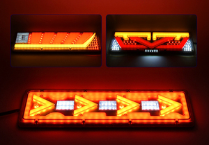 12/24v Led camion feu arrière remorque trafic étanche feux d'avertissement coulant <span class=keywords><strong>Signal</strong></span> lumineux camion arrêt frein feu de recul - Product Image 6