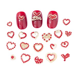 Strass DN Nail Gem-s, Diamants en Cristal de Luxe Rouge Scintillant, Décorations 3D pour Ongles, Bijoux DIY, Breloques Métalliques pour Manucure et Artisanat - Product Image 3