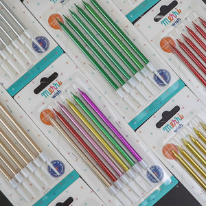 Vela <span class=keywords><strong>de</strong></span> Pastel en Espiral para Bebé, Creativa, sin Humo, <span class=keywords><strong>de</strong></span> Cera <span class=keywords><strong>de</strong></span> Parafina, Personalizada, Brillante, con Destellos, Elegante, <span class=keywords><strong>de</strong></span> Colores Arcoíris, Barata - Product Image 3