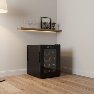 Enfriador de Vino de Lujo para <span class=keywords><strong>12</strong></span> <span class=keywords><strong>Botellas</strong></span>, Refrigerador de Vino Independiente Grande para Vino Tinto, Blanco, Champán y Espumoso - Product Image 2