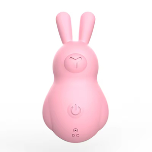 Cute Rabbit Women Mini Pin Charging Vibrator 12 Frequencies Strong Vibrating Modes G-Spot Sex Toys for Woman Yellow Massagers - Product Image 1