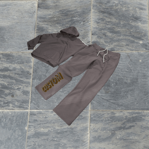 Conjunto Deportivo de Invierno para Hombre, Estilo Vintage, Dos Piezas, 100% Algodón, Felpa Estampada, Transpirable, 2026 - Product Image 1