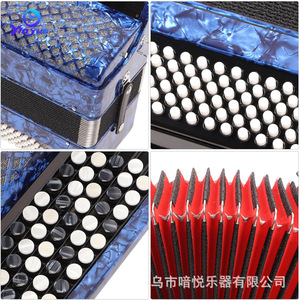 Yinyue 62-Key 72-Bass Accordion Professional Key <b>Pad</b> Portable Musical Instrument For Adult Performance - Product Image 4