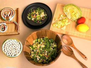 Ustensiles de cuisine en bois faits à la main, écologiques, durables, de qualité alimentaire, 6 pièces, ustensiles de cuisine en bois de teck naturel, ensemble de spatules et de cuillères - Product Image 4