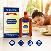 Aceite de Masaje Relajante Muscular Zourunan 50ml, Botella de Vidrio Ámbar, Para Uso Externo, Confort para la Piel, Envío Directo de Fábrica