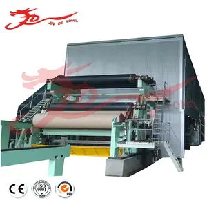 China supplier recycled paper pulper kraft paper large roll carton corrugated paper machine production line