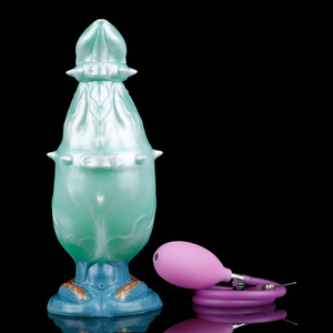 Jinyao Fallen Scale Dragon Fantasy Series Dildo Inflable de Silicona Premium con Base de Succión y Diseño Único con Púas - Product Image 3