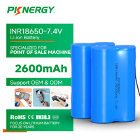 Baterai POS Tahan Lama INR18650 7.4V 2s1p 2600mAh Paket Baterai untuk Sumber Daya POS Genggam
