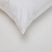 MEJOROOM Taie d'oreiller moderne 100% Coton à motif uni, broderie et imprimé floqué, fermeture à cordon, certifiée OEKO-TEX, pour la maison